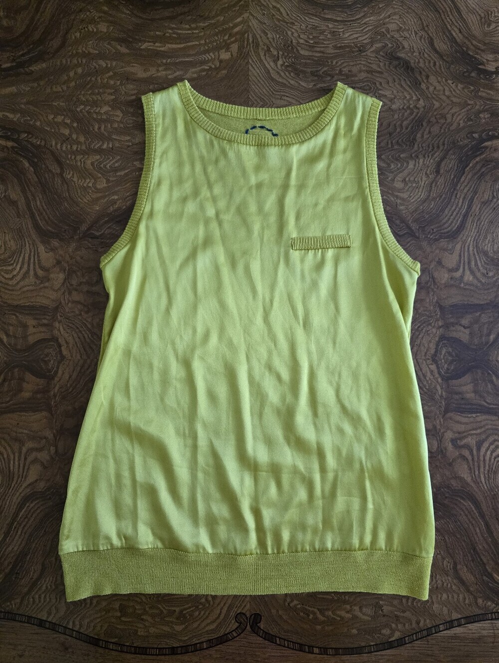 Sphere One by Lucy Downes Sleeveless Top Cashmere Silk Wool Blend Womens size S